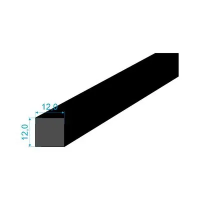 Objednat Nyní 0595120 Pryžový profil 12x12mm EPDM 70°Sh čtvercový
